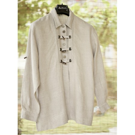 CAMICIA DONNA STILE TIROLESE  TG. 48 it. circa