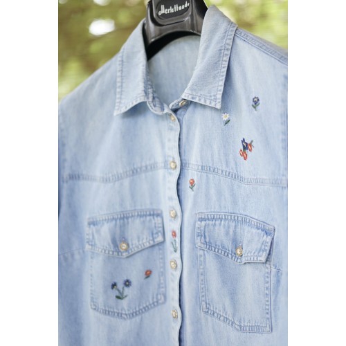 CAMICIA DONNA STILE TIROLESE  TG. 48/50 it. circa 2