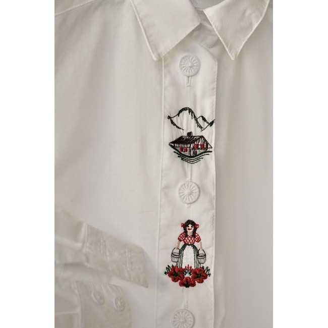 CAMICIA DONNA STILE TIROLESE  TG. 48 it. circa...