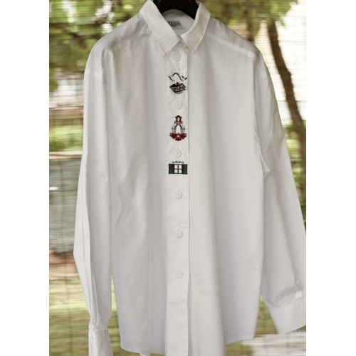 CAMICIA DONNA STILE TIROLESE  TG. 48 it. circa Hess