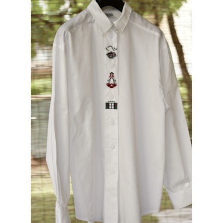 CAMICIA DONNA STILE TIROLESE  TG. 48 it. circa Hess