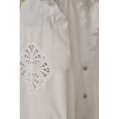 CAMICIA DONNA STILE TIROLESE  TG. 50 it. circa 2