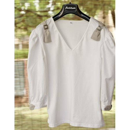 CAMICIA  STILE TIROLESE  TG. 44/46 it. circa