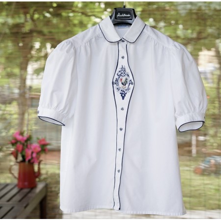CAMICIA DONNA STILE TIROLESE  TG. 50 it. circa