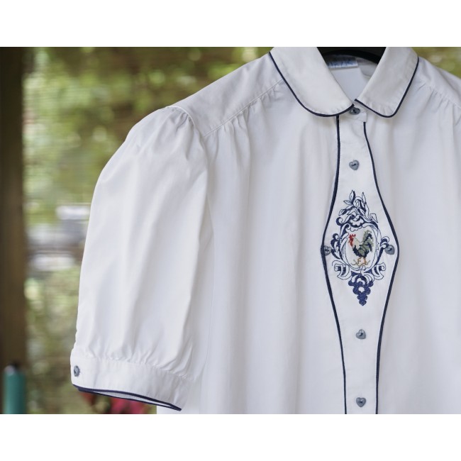 CAMICIA DONNA STILE TIROLESE  TG. 50 it. circa