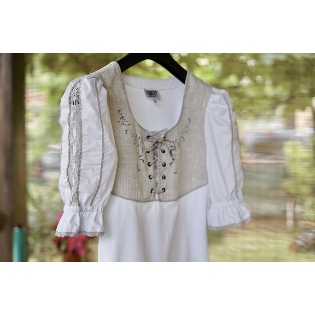 CAMICIA DONNA STILE TIROLESE  TG. 36/38 it. circa