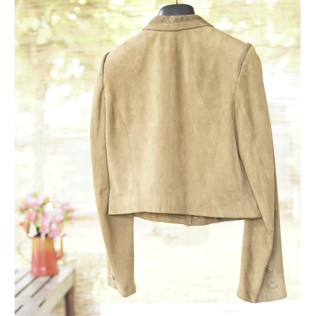 GIACCA PELLE DONNA  tg.42/44 it.  TIROLESE