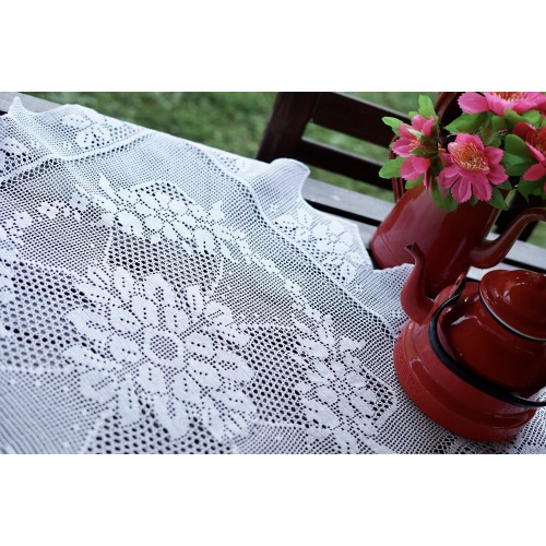 TOVAGLIETTA UNCINETTO A MANO 80x80 cm 2