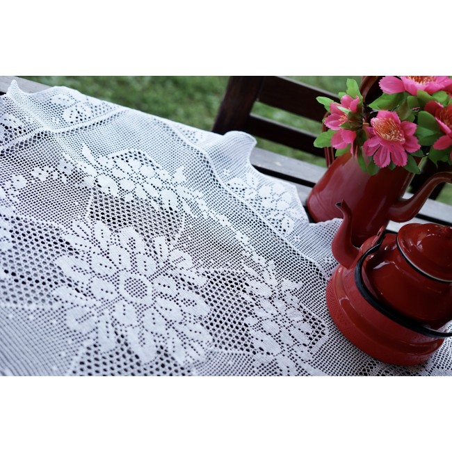 TOVAGLIETTA UNCINETTO A MANO 80x80 cm