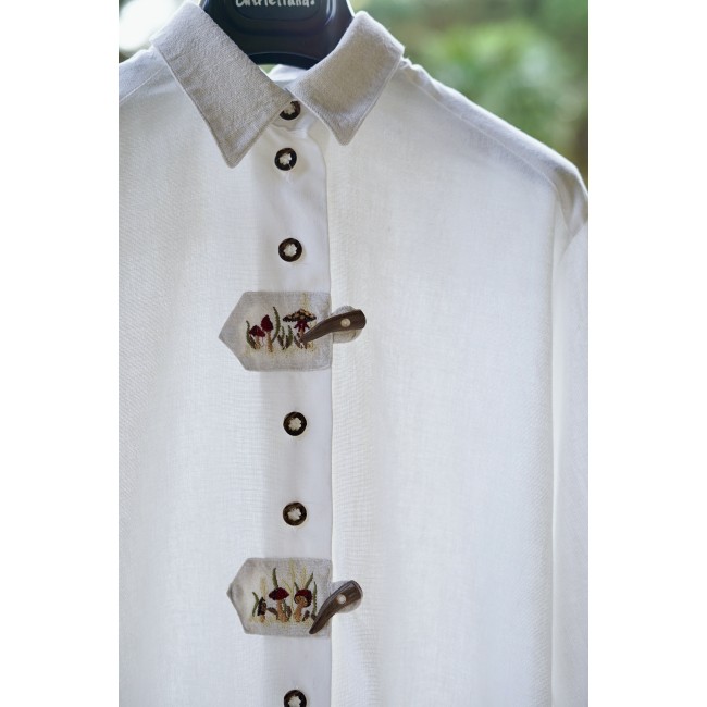 CAMICIA DONNA STILE TIROLESE  TG. 48 it. circa...