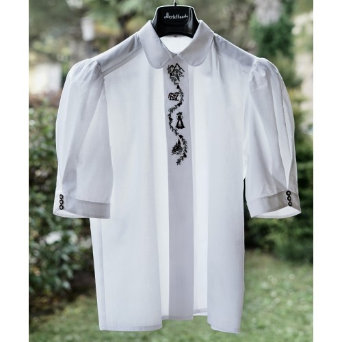 CAMICIA  STILE TIROLESE  TG. 46 it. circa Alphorn