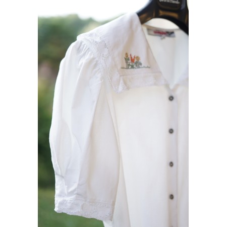 CAMICIA  STILE TIROLESE  TG. 46 it. circa Alphorn