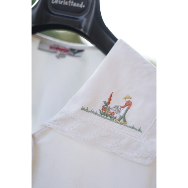 CAMICIA  STILE TIROLESE  TG. 46 it. circa Alphorn