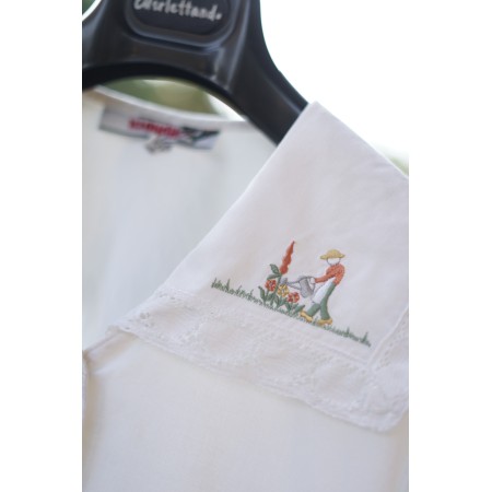 CAMICIA  STILE TIROLESE  TG. 46 it. circa Alphorn