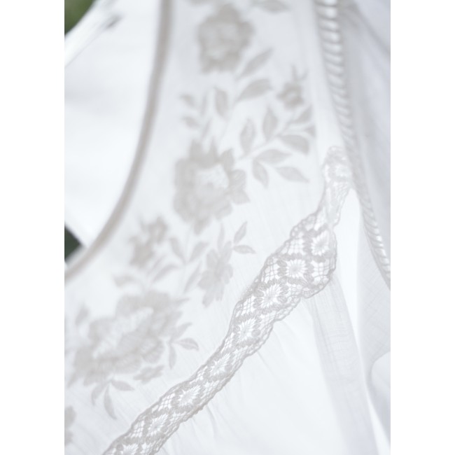 CAMICIA  STILE TIROLESE RICAMATA TG. S it. ZARA