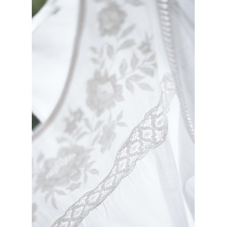 CAMICIA  STILE TIROLESE RICAMATA TG. S it. ZARA