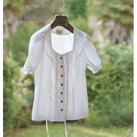 CAMICIA  STILE TIROLESE  TG. 44 it. circa Spieth&Wensky