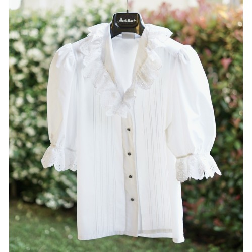 CAMICIA  STILE TIROLESE  TG. 42/44 it. circa Alphorn