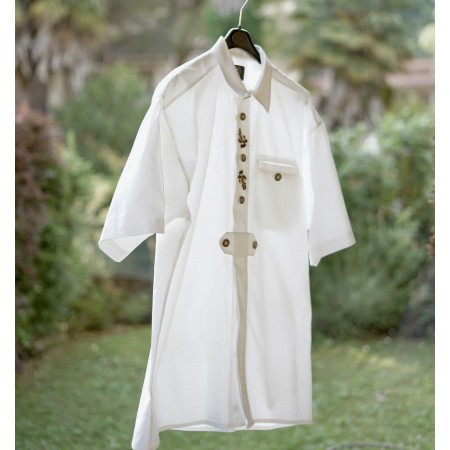 CAMICIA  STILE TIROLESE  TG.41/42 L it. OS Trachten