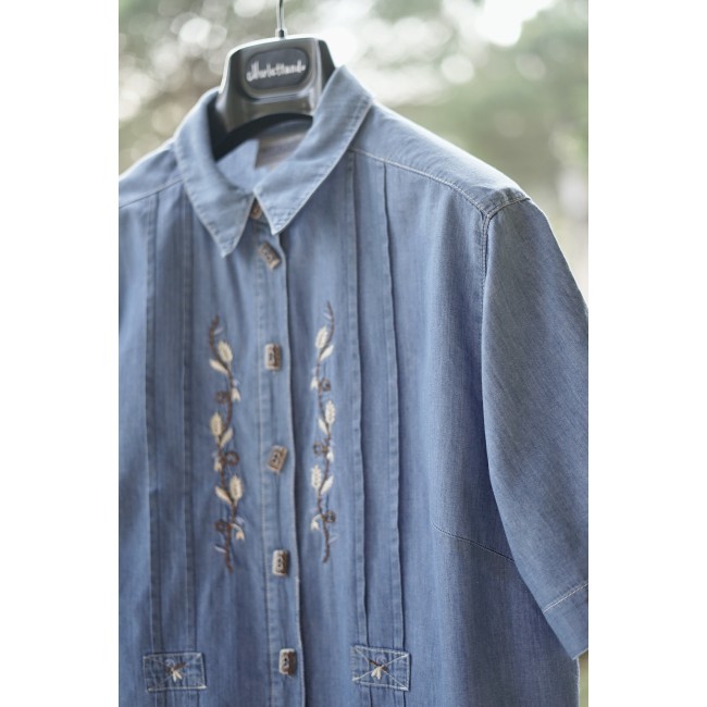 CAMICIA  STILE TIROLESE  TG. 48 it. circa Meico