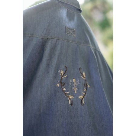 CAMICIA  STILE TIROLESE  TG. 48 it. circa Meico