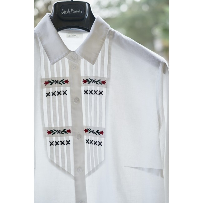 CAMICIA  STILE TIROLESE  TG. 52/54 it. circa Perry