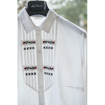 CAMICIA  STILE TIROLESE  TG. 52/54 it. circa Perry