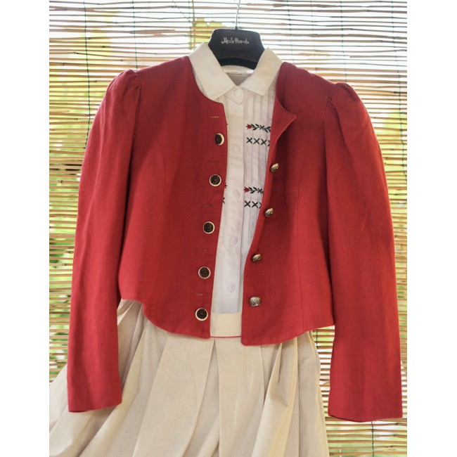 CAMICIA  STILE TIROLESE  TG. 52/54 it. circa Perry