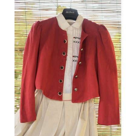 CAMICIA  STILE TIROLESE  TG. 52/54 it. circa Perry