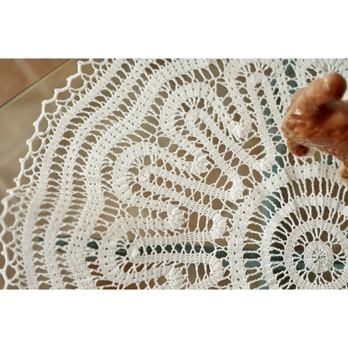 TOVAGLIETTA UNCINETTO  diam. 64 cm ca. 2