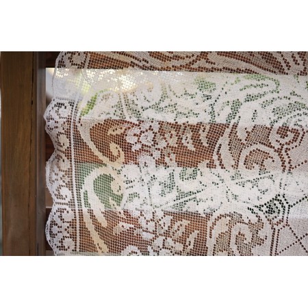 ANTICA TOVAGLIA  IN FILET A RETE 150x150 cm ca.
