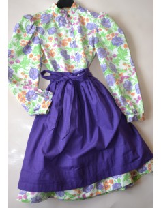 ABITO  TIROLESE VINTAGE  9 anni + Grembiule 2