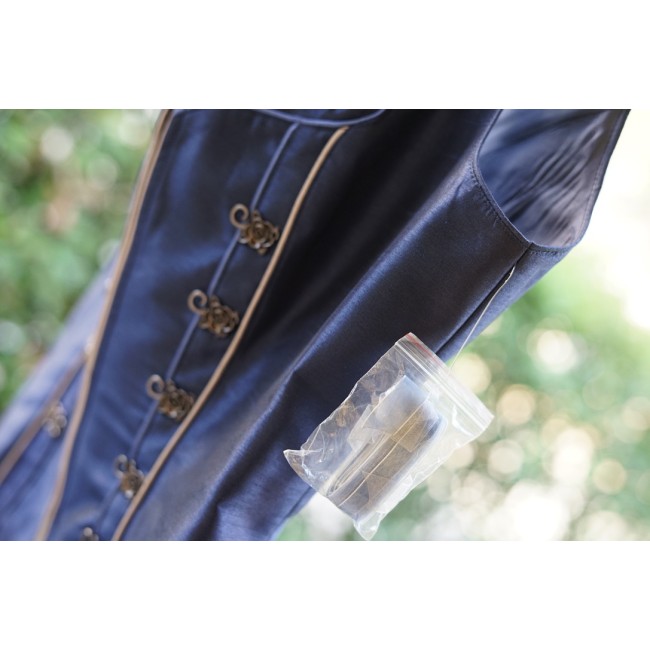 GILET CORPETTO BLU TIROLESE Tg 40 italiana