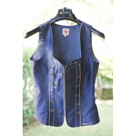 GILET CORPETTO BLU TIROLESE Tg 40 italiana