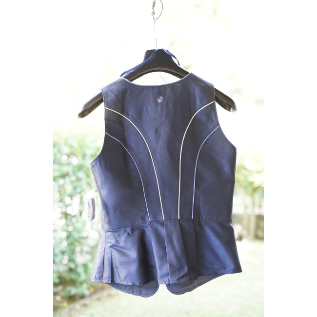 GILET CORPETTO BLU TIROLESE Tg 40 italiana