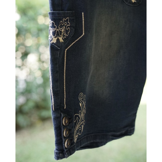 PANTALONCINI Tg.50 it. UOMO STILE TIROLESE JEANS