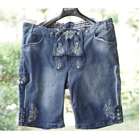 PANTALONCINI Tg.50 it. UOMO STILE TIROLESE JEANS