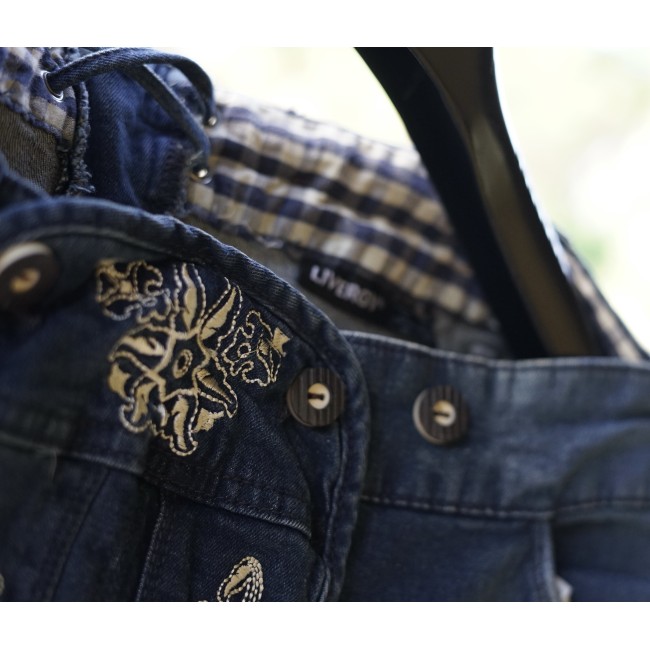PANTALONCINI Tg.50 it. UOMO STILE TIROLESE JEANS