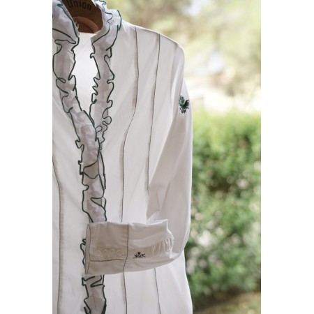 CAMICIA  STILE TIROLESE  TG. 44 it. circa Kaiserjager