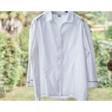 CAMICIA  STILE TIROLESE  TG. 52/54 it. circa H. Moser
