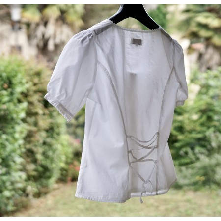 CAMICIA  STILE TIROLESE  TG. 42 it. circa Waldschutz