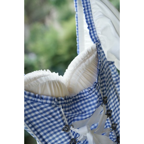 CAMICIA AZZURRA STILE TIROLESE BAVARESE  TG. XL 2