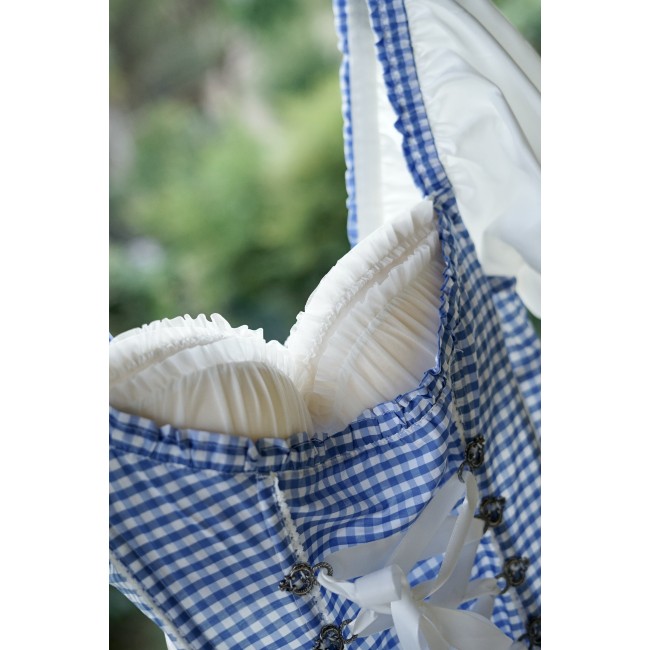 CAMICIA AZZURRA STILE TIROLESE BAVARESE  TG. XL