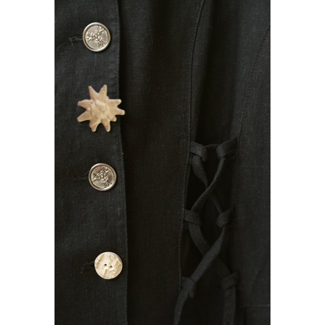 ABITO NERO STILE TIROLESE  tg. 44/46 it. circa