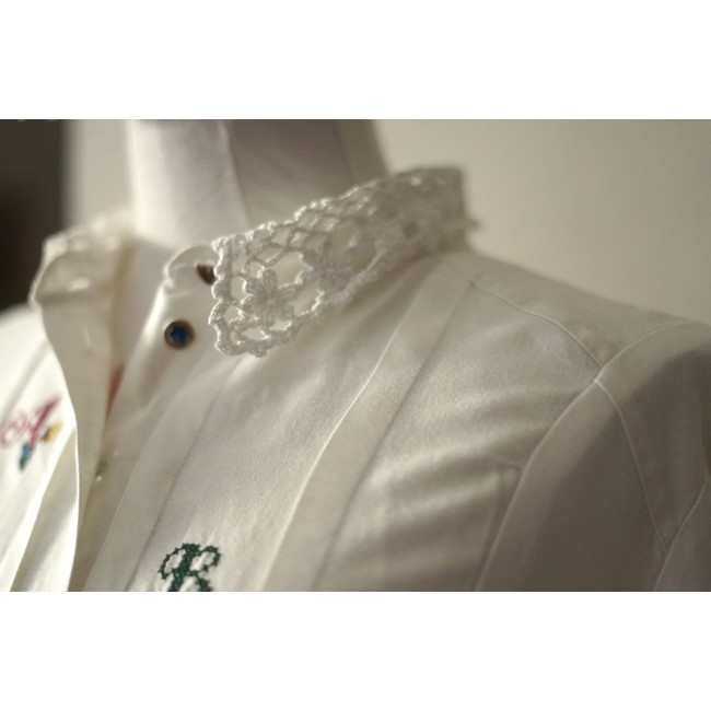 CAMICIA VINTAGE STILE TIROLESE  TG. 52 it. circa