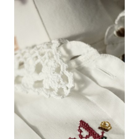 CAMICIA VINTAGE STILE TIROLESE  TG. 52 it. circa