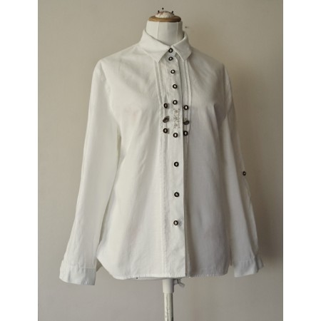 CAMICIA STILE TIROLESE Donna TG. 46 it. circa Alphorn