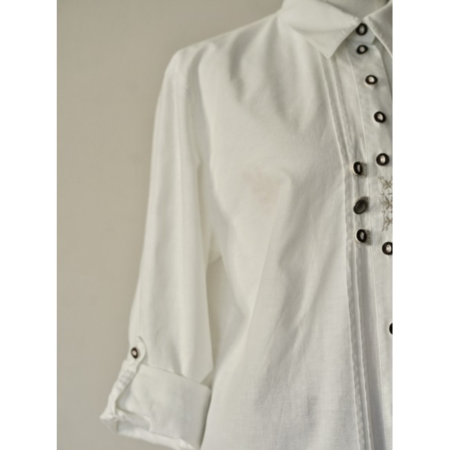 CAMICIA STILE TIROLESE Donna TG. 46 it. circa...
