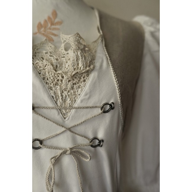 CAMICIA STILE TIROLESE Donna TG. S 40/42 it....