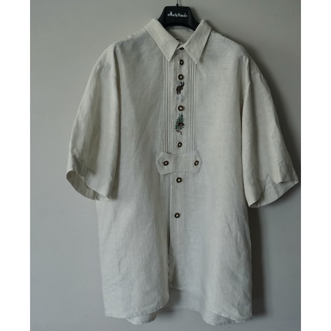 CAMICIA UOMO STILE TIROLESE  TG.43 Alphorn